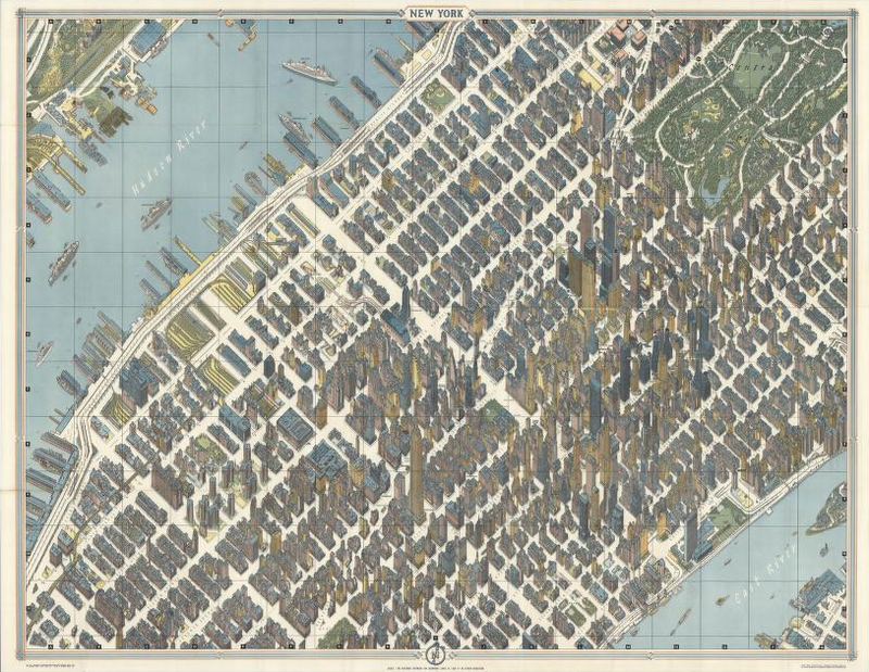 Illustration for article titled 11 Bird's-Eye Views That Show How NYC Has Grown Over 350 Years
